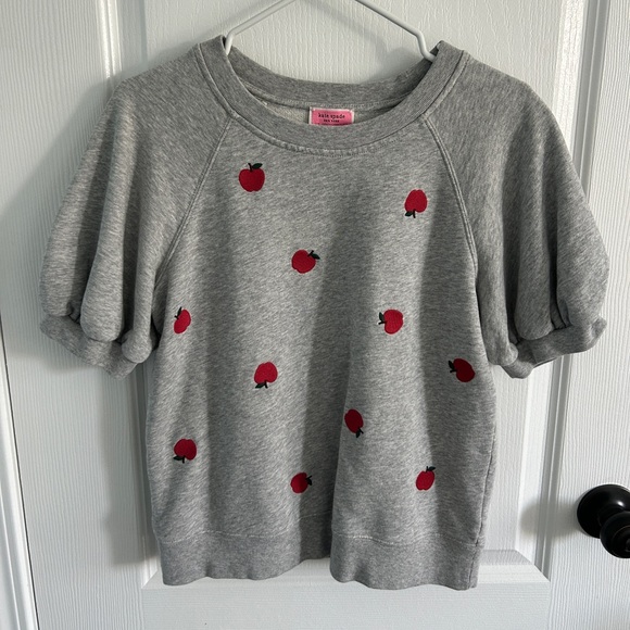 Kate Spade embroidered apple pullover, size medium - Picture 2 of 4